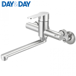DAY&DAY 不鏽鋼壁式廚房無鉛龍頭 ED-KS83506