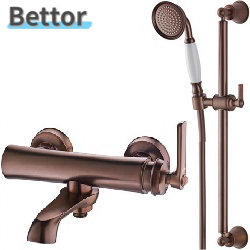 BETTOR沐浴龍頭滑桿組(古銅色) FH7109-D100-ORB_FH9509-568-ORB