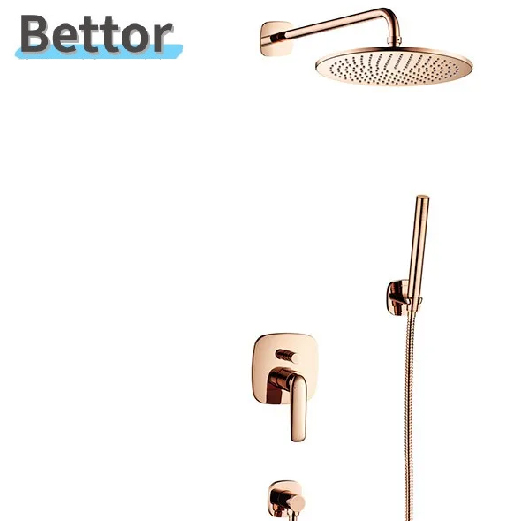 Bettor 嵌壁式沐浴龍頭組(玫瑰金) FH8317-D97-RG