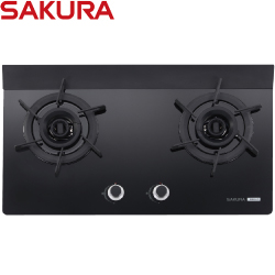 櫻花牌(SAKURA)二口雙炫火玻璃檯面爐 G2922AG 【送免費標準安裝】
