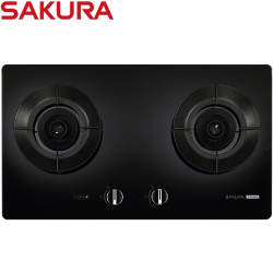 櫻花牌(SAKURA)智能雙炫火二口玻璃檯面爐 G2923AG