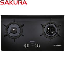 櫻花牌(SAKURA)智能雙炫火二口玻璃檯面爐 G2929G