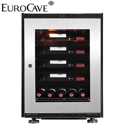 EuroCave 嵌入式酒櫃(不鏽鋼框玻璃門) / 29瓶 Inspiration-S-ST【全省免運費宅配到府】