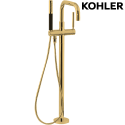KOHLER Pursit 落地式浴缸龍頭含軸心(爵士金) K-10129T-C4-PGD