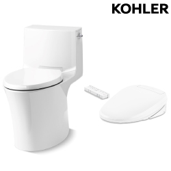 KOHLER Veil 五級旋風單體馬桶 K-1381K-HC-0 搭 C3-255電腦馬桶蓋(管路隱藏版) K-22771TW-HC-0