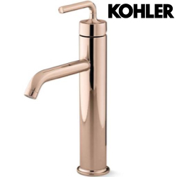 KOHLER Purist 高腳臉盆龍頭(玫瑰金) K-14404T-4A-RGD