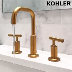 KOHLER Purist 三件式臉盆龍頭(羅曼金) K-14406-4-BGD