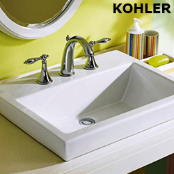 KOHLER Parliament 三孔上嵌檯面盆(56.4cm) K-14715X-8-0