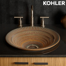 KOHLER Derring 波紋上嵌圓臉盆(44.9cm) K-17890-RL-RB2