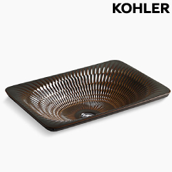 KOHLER Derring 波紋半崁長方形盆(53.6cm) K-17916-RL-RB2