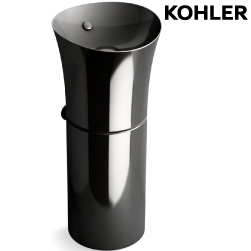 KOHLER Veil 瓷腳面盆-黑色(41cm) K-20701-7