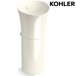 KOHLER Veil 瓷腳面盆-奶油色(41cm) K-20701-96