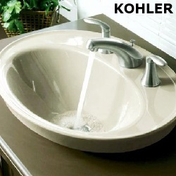 KOHLER Serif 三孔上嵌檯面盆(56.2cm) K-2075K-8-0