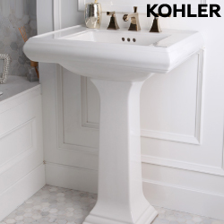 KOHLER Memoirs 瓷腳面盆(61cm) K-2238T-1-0