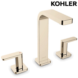 KOHLER Parallel 三件式臉盆龍頭(法蘭金 - 高出水口) K-22566T-4-AF