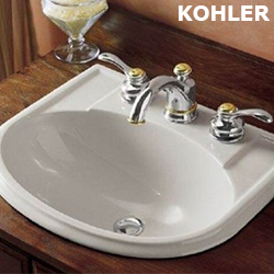 KOHLER Devonshire 三孔上嵌檯面盆(50.2cm) K-2279-8-0