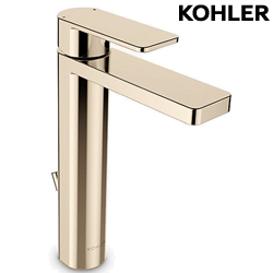 ★ 設計趨勢優惠 ★ KOHLER Parallel 高腳臉盆龍頭(法蘭金) K-23475T-4-AF