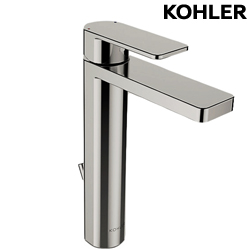 ★ 色彩生活優惠 ★ KOHLER Parallel 高腳臉盆龍頭(羅曼銀) K-23475T-4-BN