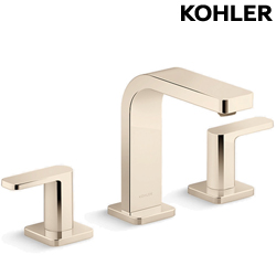 KOHLER Parallel 三件式臉盆龍頭(法蘭金 - 低出水口) K-23484T-4-AF