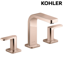 KOHLER Parallel 三件式臉盆龍頭(玫瑰金 - 低出水口) K-23484T-4-RGD