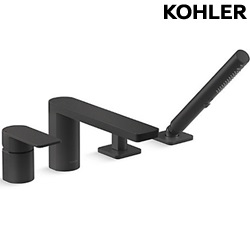 KOHLER Parallel 缸上型龍頭(霧黑) K-23490T-4-BL