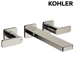 KOHLER Parallel 附牆浴缸龍頭(羅曼銀) K-23491T-4-BN