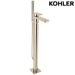 KOHLER Parallel 落地式浴缸龍頭含軸心(法蘭金) K-23492T-4-AF