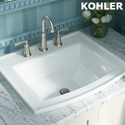 KOHLER Archer 三孔上嵌檯面盆(41cm) K-2356-8