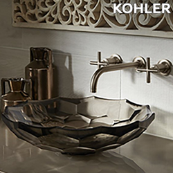 KOHLER Briolette 玻璃檯面盆-鹿皮色(44.5cm) K-2373-TG3