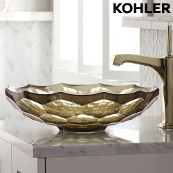 KOHLER Briolette 玻璃檯面盆-透茶色(44.5cm) K-2373-TG3