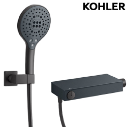 KOHLER Urbanity+ 附牆恆溫沐浴龍頭(霧黑) K-23750T-9-BL
