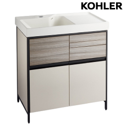 KOHLER MAXISPACE 2.0 浴櫃盆組 - 奶茶米色(80cm) K-23799T-MT9_K-24369T-1