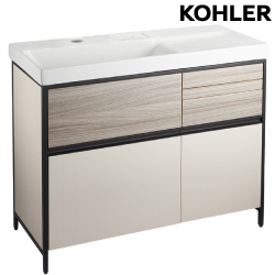 ★ 設計趨勢優惠 ★ KOHLER MAXISPACE 2.0 浴櫃盆組 - 奶茶米色(100cm) K-23800T-MT9_K-24370T-1