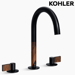 KOHLER Edge 三件式面盆龍頭(黑烙金) K-21902T-4-3GC