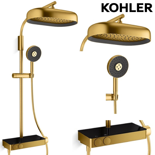 ★ 設計趨勢優惠 ★ KOHLER Anthem 恆溫二路淋浴柱(摩登金) K-26331T-9-2MB