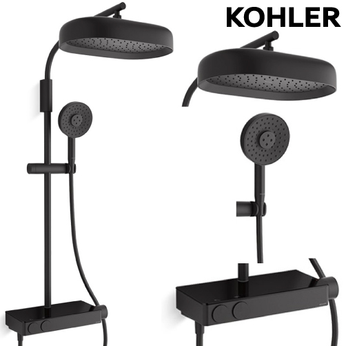 ★ 設計趨勢優惠 ★ KOHLER Anthem 恆溫二路淋浴柱(霧黑) K-26331T-9-BL