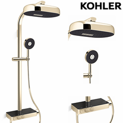 KOHLER Anthem 恆溫三路淋浴柱(法蘭金) K-26332T-9-AF