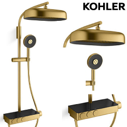 KOHLER Anthem 恆溫三路淋浴柱(摩登金) K-26333T-9-2MB
