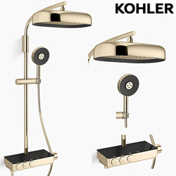 KOHLER Anthem 恆溫三路淋浴柱(法蘭金) K-26333T-9-AF