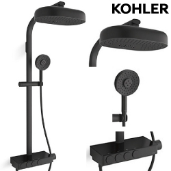 KOHLER Anthem 恆溫四路淋浴柱(霧黑) K-26334T-9-BL
