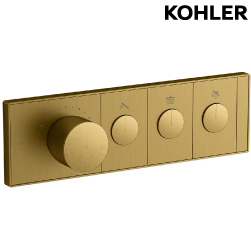 KOHLER Anthem 三路控制面板(摩登金) K-26347T-9-2MB