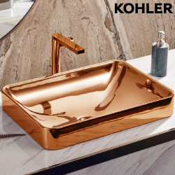 KOHLER Forefront 上嵌檯面盆-玫瑰金(57.5cm) K-28729T-RGD