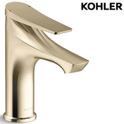 KOHLER Fore Arc 檯面單槍龍頭-拉提落水頭 (法蘭金) K-29176T-4-AF