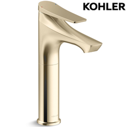 ★ 個性盡顯優惠 ★ KOHLER Fore Arc 高腳臉盆龍頭(法蘭金) K-29547T-4-AF