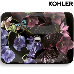KOHLER in Midnight Floral™ on Carillon® Rectangle Wading Pool® (53.6cm) K-30334-DM2-0