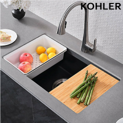 ★ 個性盡顯優惠 ★ KOHLER Task Neoroc 花崗岩廚房水槽(79×46cm) K-31085T-J-UM1