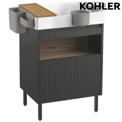 ★ 永續美學優惠 ★ KOHLER Spacity 浴櫃盆組 - 烏木黑(60cm) K-31554T-0_K-32161T-PPG