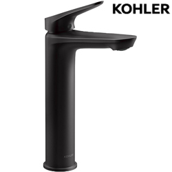 ★ 個性盡顯優惠 ★ KOHLER Fluence 高腳臉盆龍頭(霧黑) K-33822T-4-BL
