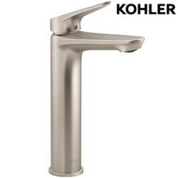 ★ 個性盡顯優惠 ★ KOHLER Fluence 高腳臉盆龍頭(羅曼銀) K-33822T-4-BN
