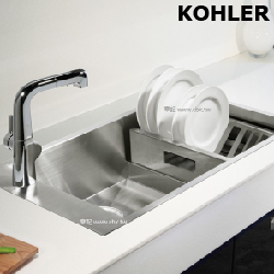 KOHLER Geog 下嵌式不鏽鋼水槽(90x48cm) K-3746T-S